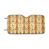 Egypt Hieroglyphics Pattern Print Design 04 Car Sun Shade