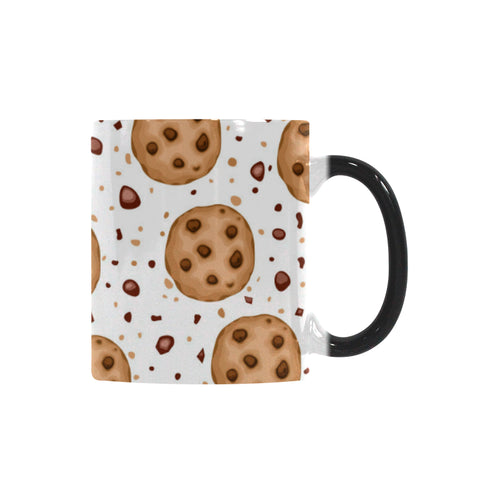 chocolate chip cookie pattern Morphing Mug Heat Changing Mug