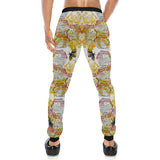 Cool Bee honeycomb leaves pattern Unisex Casual Sweatpants