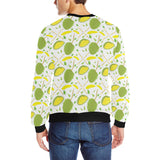 Durian pattern background Men's Crew Neck Sweatshirt