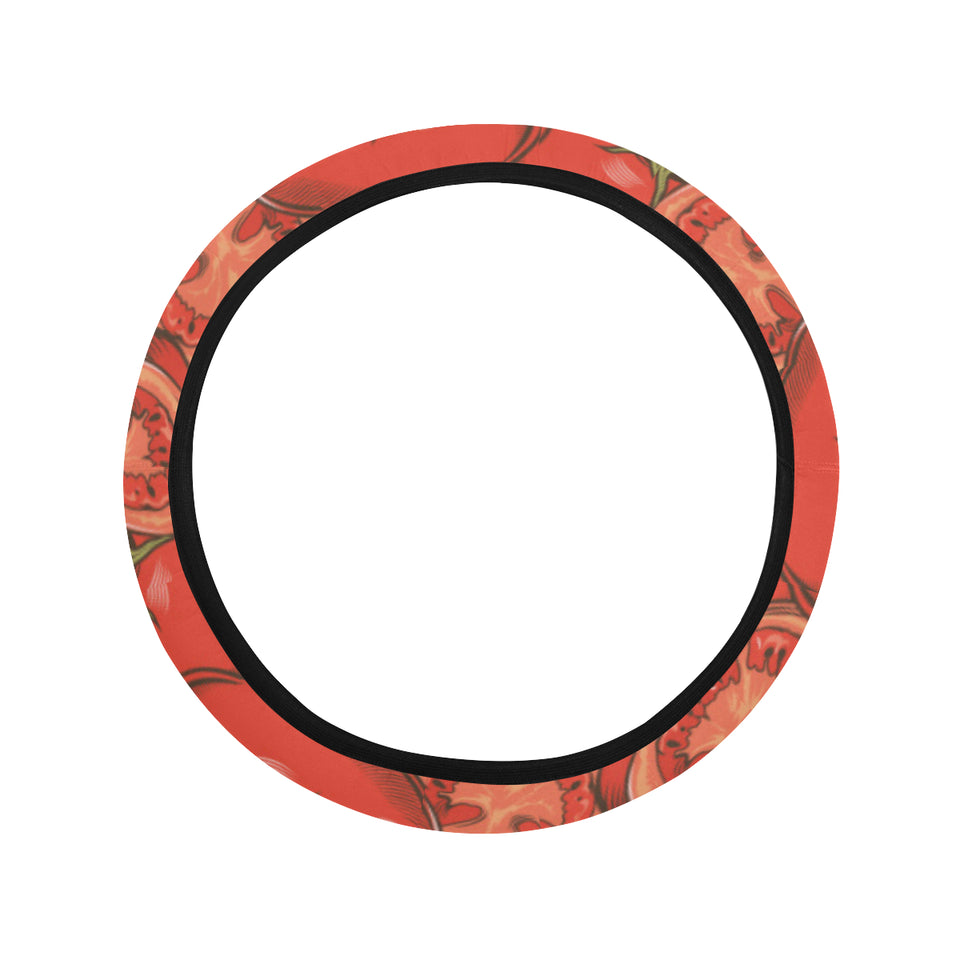 Red Tomato Pattern Car Steering Wheel Cover