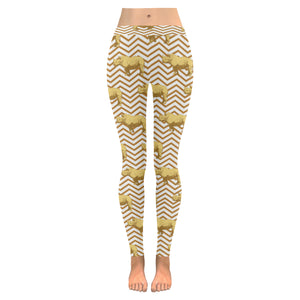 Rhino yellow theme pattern Women's Legging Fulfilled In US