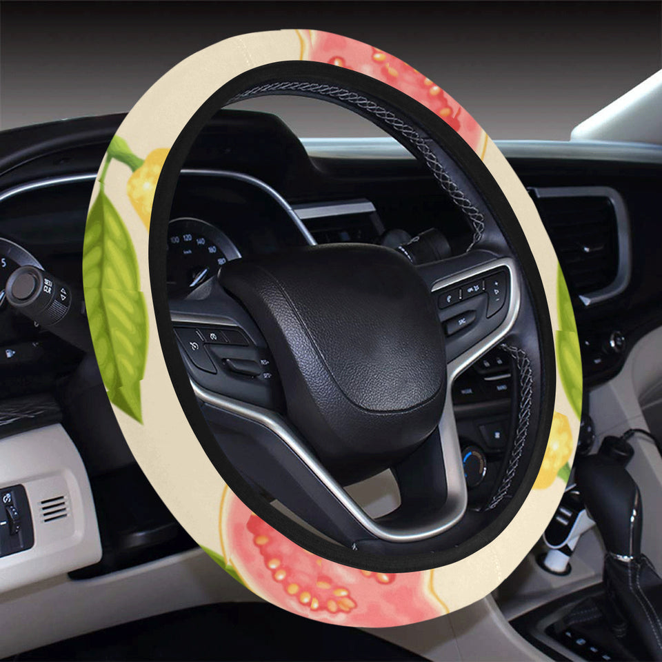 Beautiful guava pattern Car Steering Wheel Cover