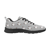 Bull Terrier Pattern Print Design 05 Men's Breathable Sneakers ( Model 055)