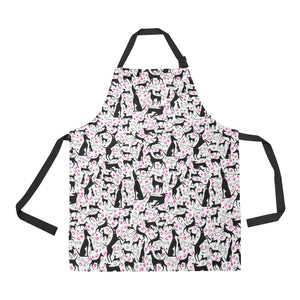 Greyhound Pattern Print Design 02 All Over Print Adjustable Apron