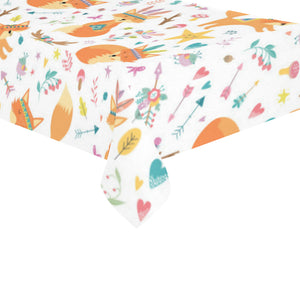 cute tribal fox pattern Tablecloth