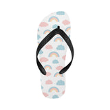 Cute rainbow clound pattern Unisex Flip Flops
