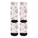 Garlic pattern Crew Socks