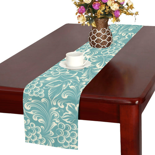 Classic Hand drawn Grape pattern Table Runner