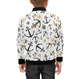 Anchors Rudders pattern Kids' Boys' Girls' Bomber Jacket