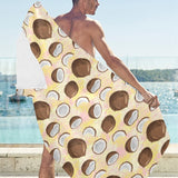 Coconut Pattern Print Design 05 Beach Towel