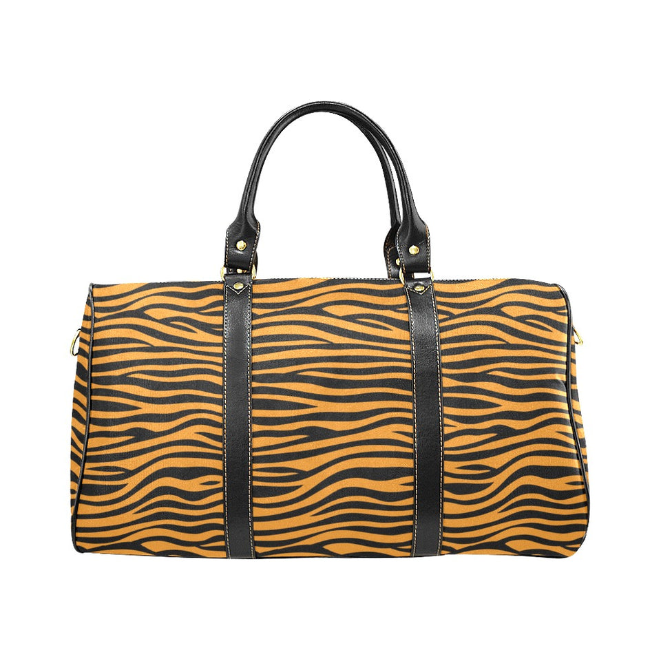 Bengal tigers skin print pattern background Travel Bag