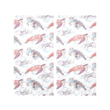 Watercolor sea turtle jellyfish pattern Gauze Curtain