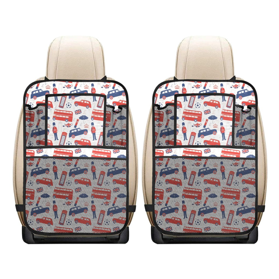 British Pattern Print Design 03 Car Seat Back Organizer