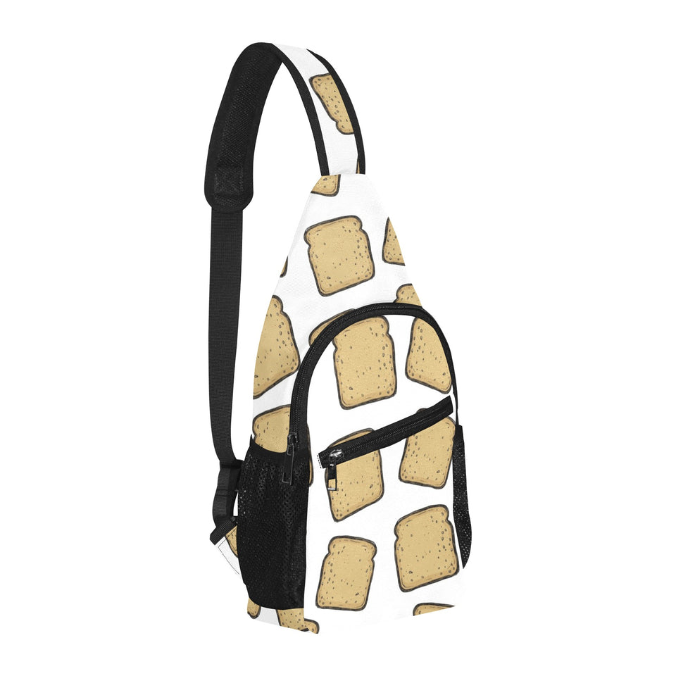 Bread Toast Pattern Print Design 03 All Over Print Chest Bag