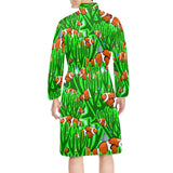 Clown Fish Pattern Print Design 01 Men's Long Sleeve Belted Night Robe