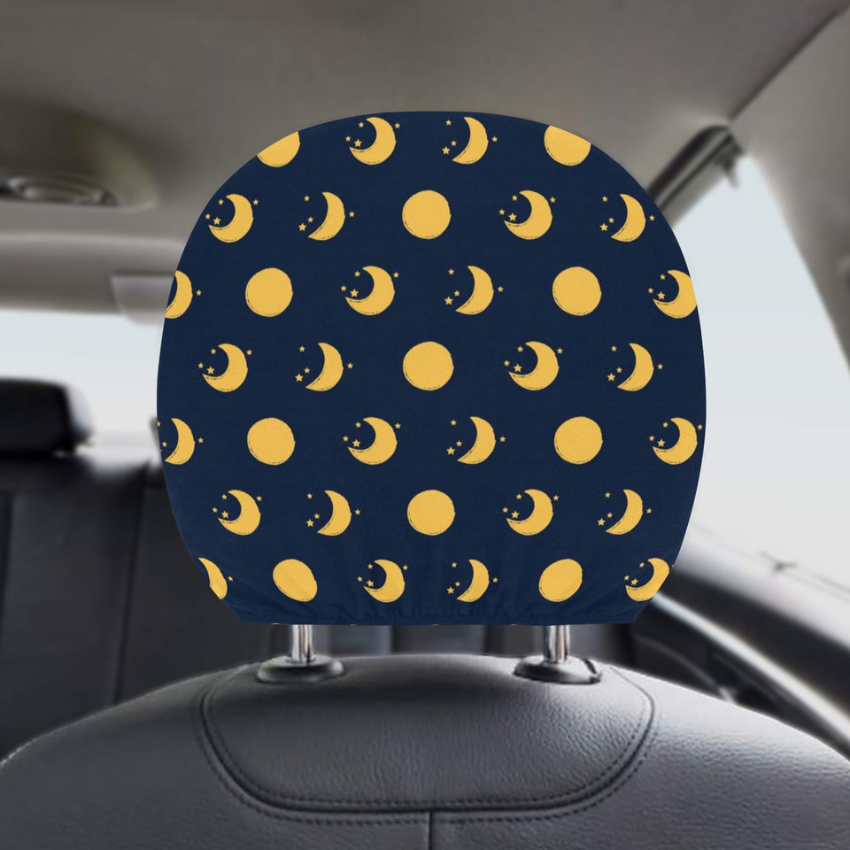 Moon star pattern Car Headrest Cover