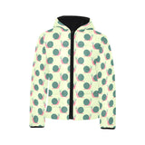 Snail Pattern Print Design 04 Kids' Boys' Girls' Padded Hooded Jacket