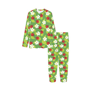 Ladybug Pattern Print Design 01 Kids' Boys' Girls' All Over Print Pajama Set