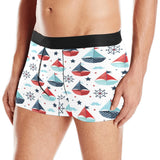 Cute color paper sailboat pattern Men's All Over Print Boxer Briefs Men's Underwear
