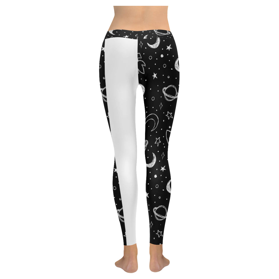 Hand drawn space rocket star planet Women's Legging Fulfilled In US