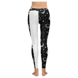 Hand drawn space rocket star planet Women's Legging Fulfilled In US