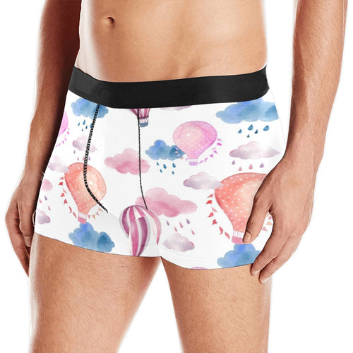 Watercolor air balloon cloud pattern Men's All Over Print Boxer Briefs Men's Underwear