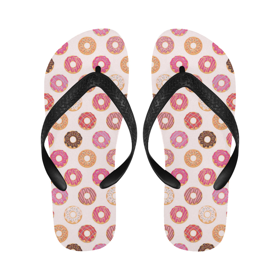 Colorful donut pattern Unisex Flip Flops