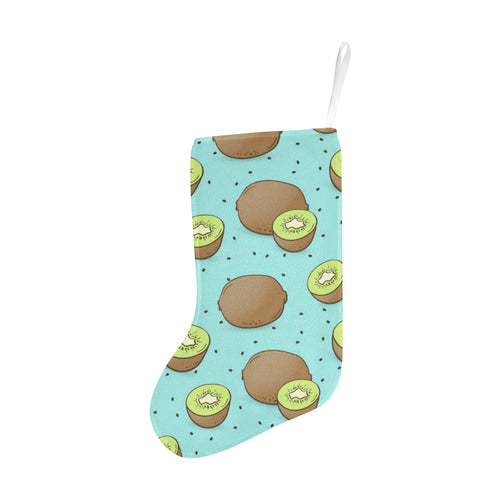 Kiwi blue background Christmas Stocking