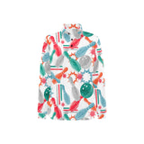Watercolor bowling pattern Women's Long Sleeve Polo Shirt