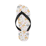 Corgi Dog Pattern Unisex Flip Flops