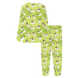 Jack Russel Pattern Print Design 01 Women's All Over Print Pajama Set