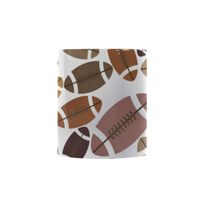 American football ball pattern Morphing Mug Heat Changing Mug