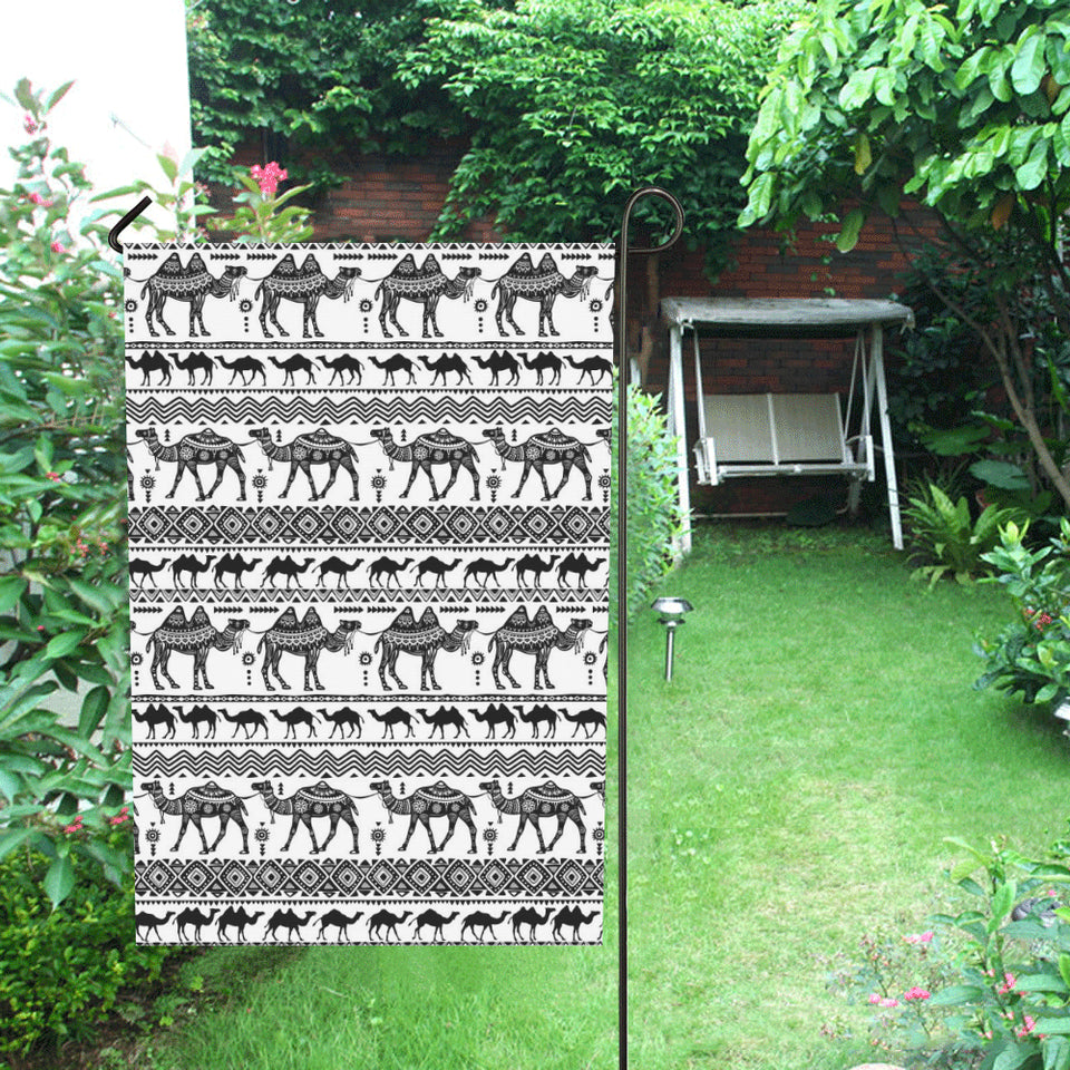 Camel polynesian tribal pattern House Flag Garden Flag