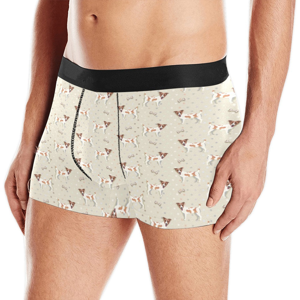 Jack Russel Pattern Print Design 02 Men's All Over Print Boxer Briefs Men's Underwear