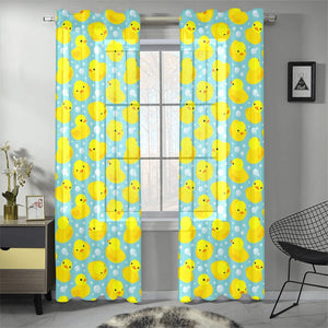 Duck Pattern Print Design 03 Gauze Curtain
