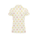 Horseshoes Pattern Print Design 02 Women's All Over Print Polo Shirt