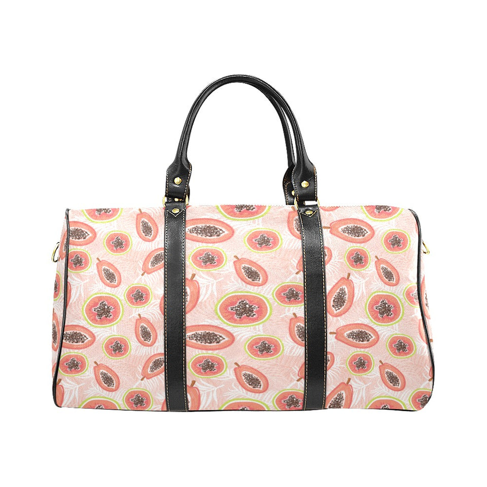 papaya leaves pattern Travel Bag