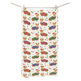 Corgi Christmas Pattern Bath Towel