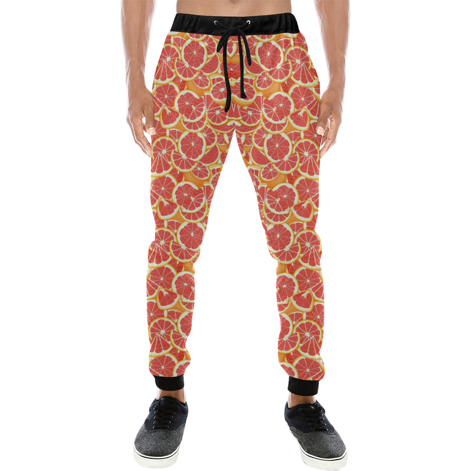 Tropical grapefruit pattern Unisex Casual Sweatpants