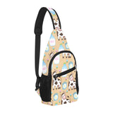 Cow bottle of milk pattern All Over Print Chest Bag