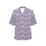 Indian Batik Style pattern Women's All Over Print Hawaiian Shirt