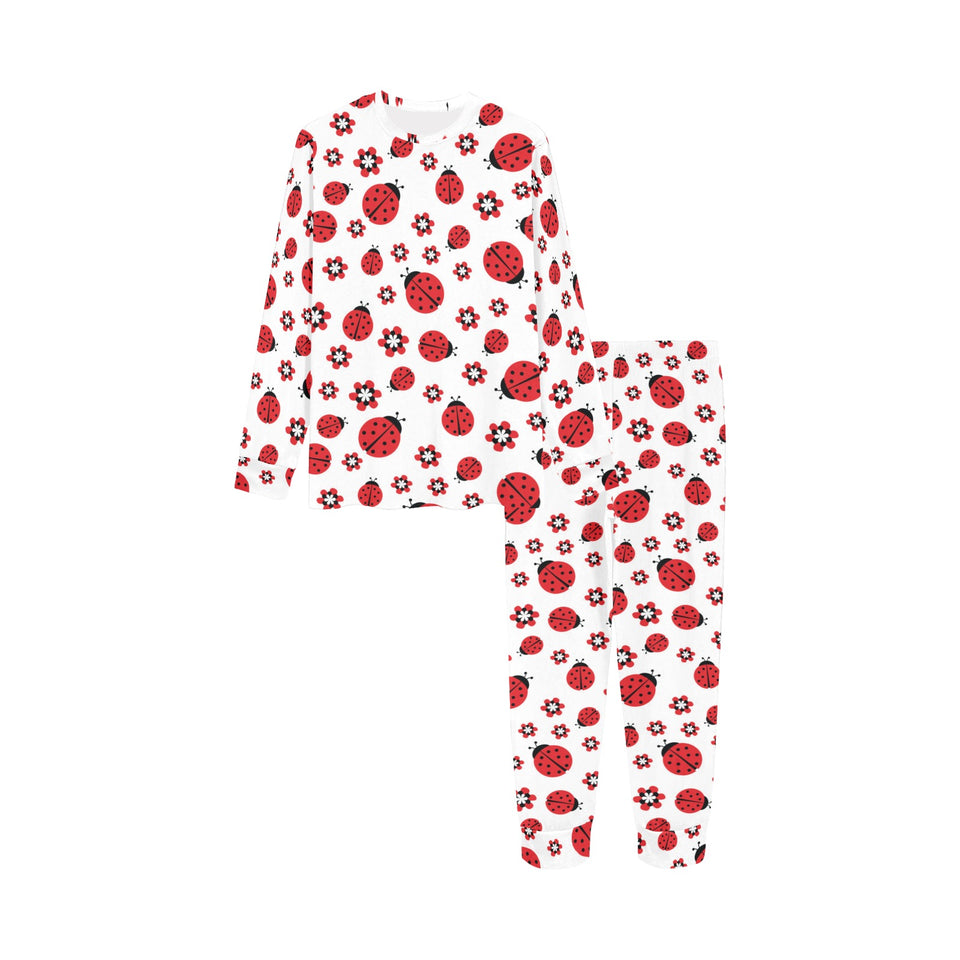 Ladybug Pattern Print Design 04 Kids' Boys' Girls' All Over Print Pajama Set