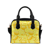 lemon pattern Shoulder Handbag