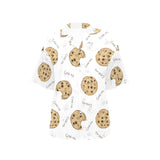 Sketch style cookie pattern Women's All Over Print Hawaiian Shirt