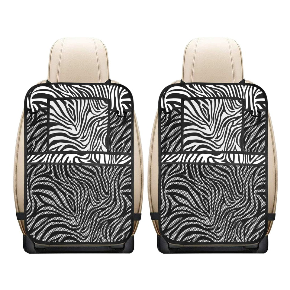 Zebra skin pattern Car Seat Back Organizer