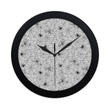 Spider web cobweb pattern Elegant Black Wall Clock