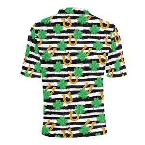Horseshoes Pattern Print Design 01 Men's All Over Print Polo Shirt