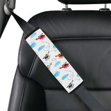 Watercolor helicopter cloud pattern Car Seat Belt Cover