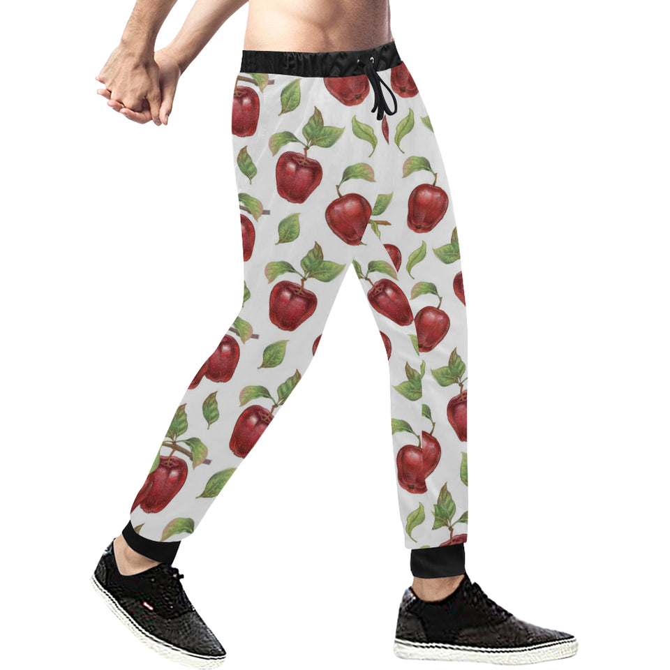 Red apples pattern Unisex Casual Sweatpants